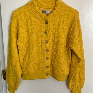 Free People Beach golden yellow sweater. Size XS/ T/P